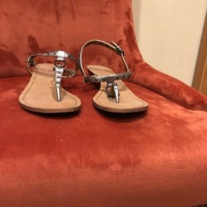 Silver Coach sandals